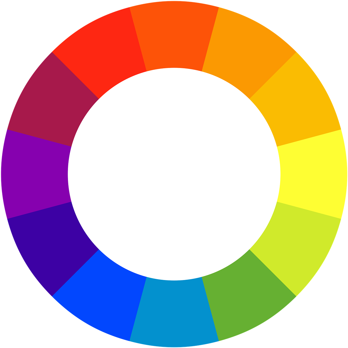 Color Combinations - Color Wheel - Analogous Colors Color Wheel (720x720)