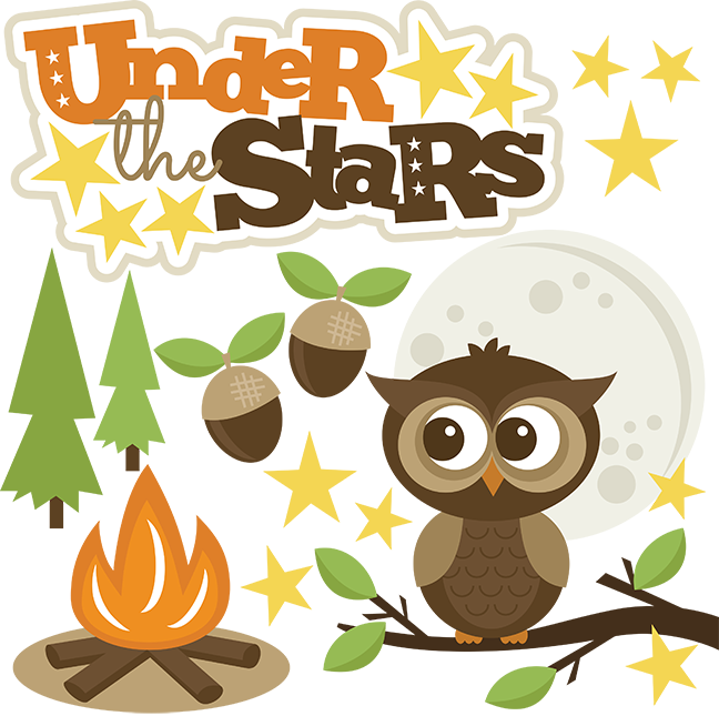 Camping Clipart Owl - Miss Kates Cuttables Camping (648x645)