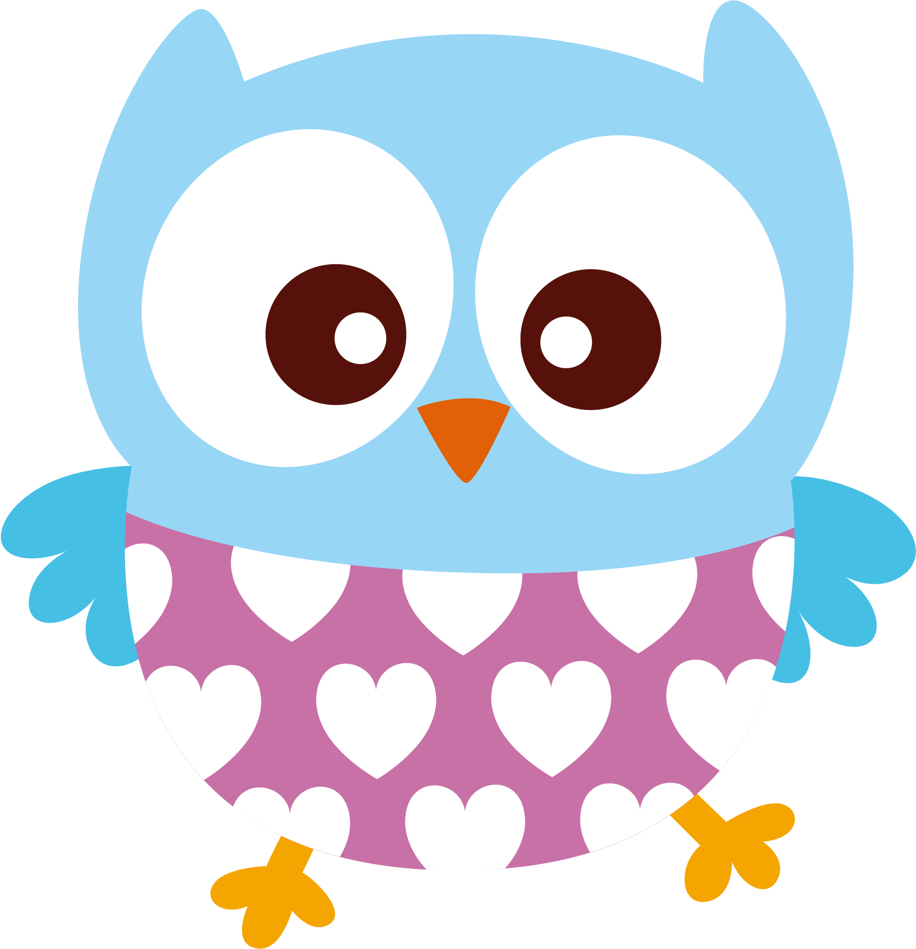 Bb 0090 08 - Cute Owl Png (1806x1878)