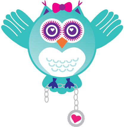 Origami Owl Heart Clipart - Origami Owl Owl (416x461)