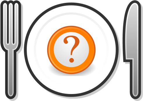 What Percentage Of Fat Should I Eat Protein Carbs Is - Food Logo Png White (500x363)