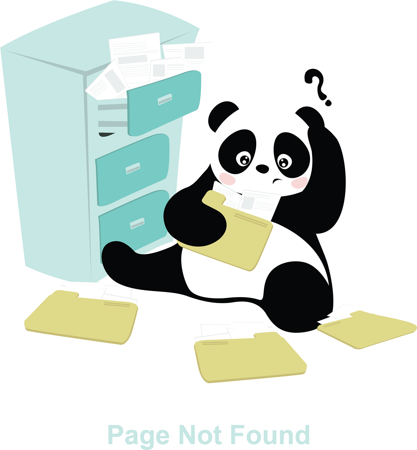 Giant Panda Paper Clip Art - Giant Panda Paper Clip Art (1400x1524)