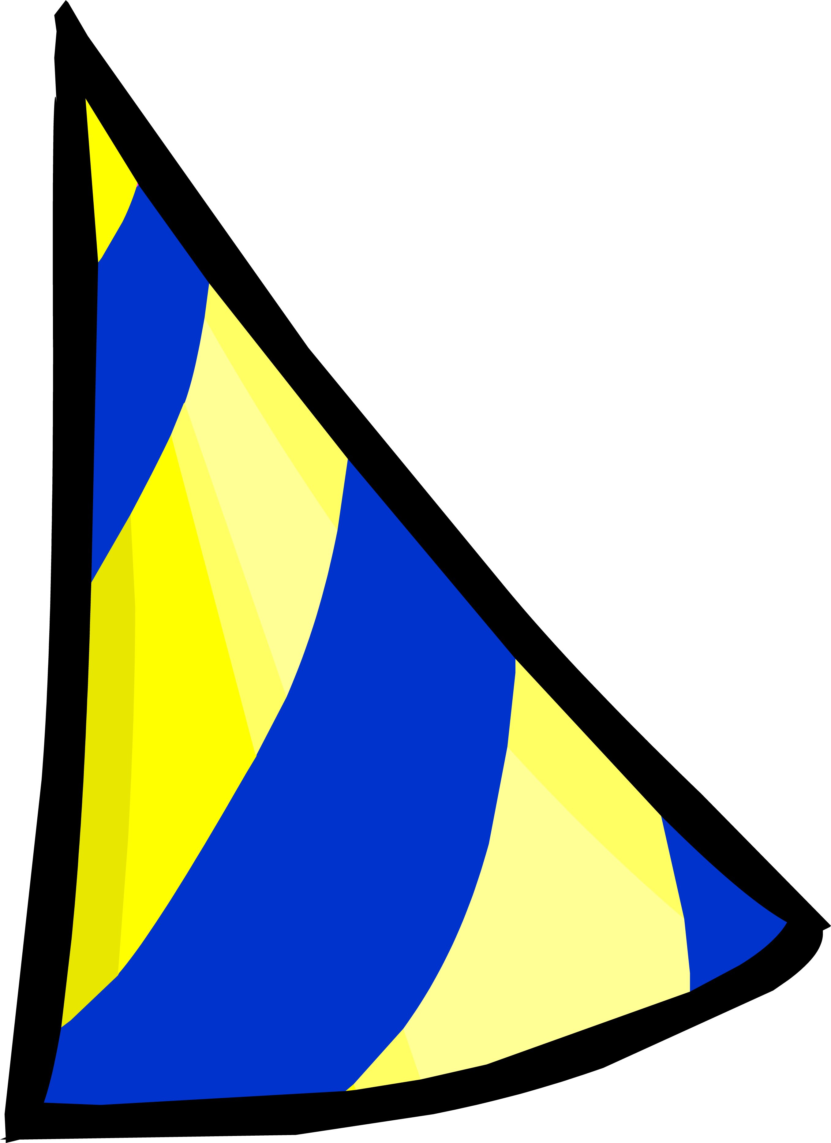 2nd Year Party Hat - Club Penguin Rewritten Beta Hat (2715x3735)