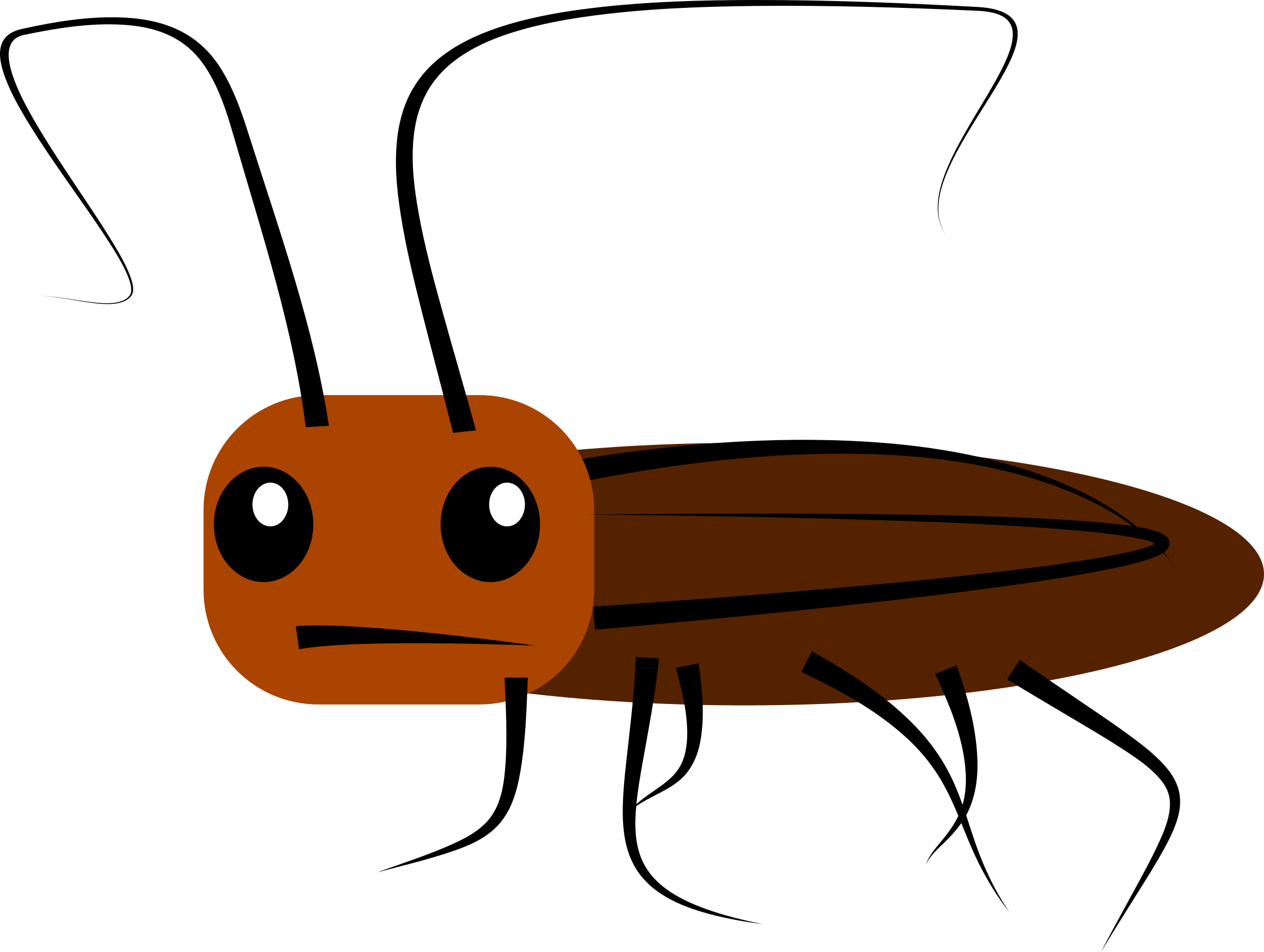 Big Image - Cockroach Clipart (2400x1808)