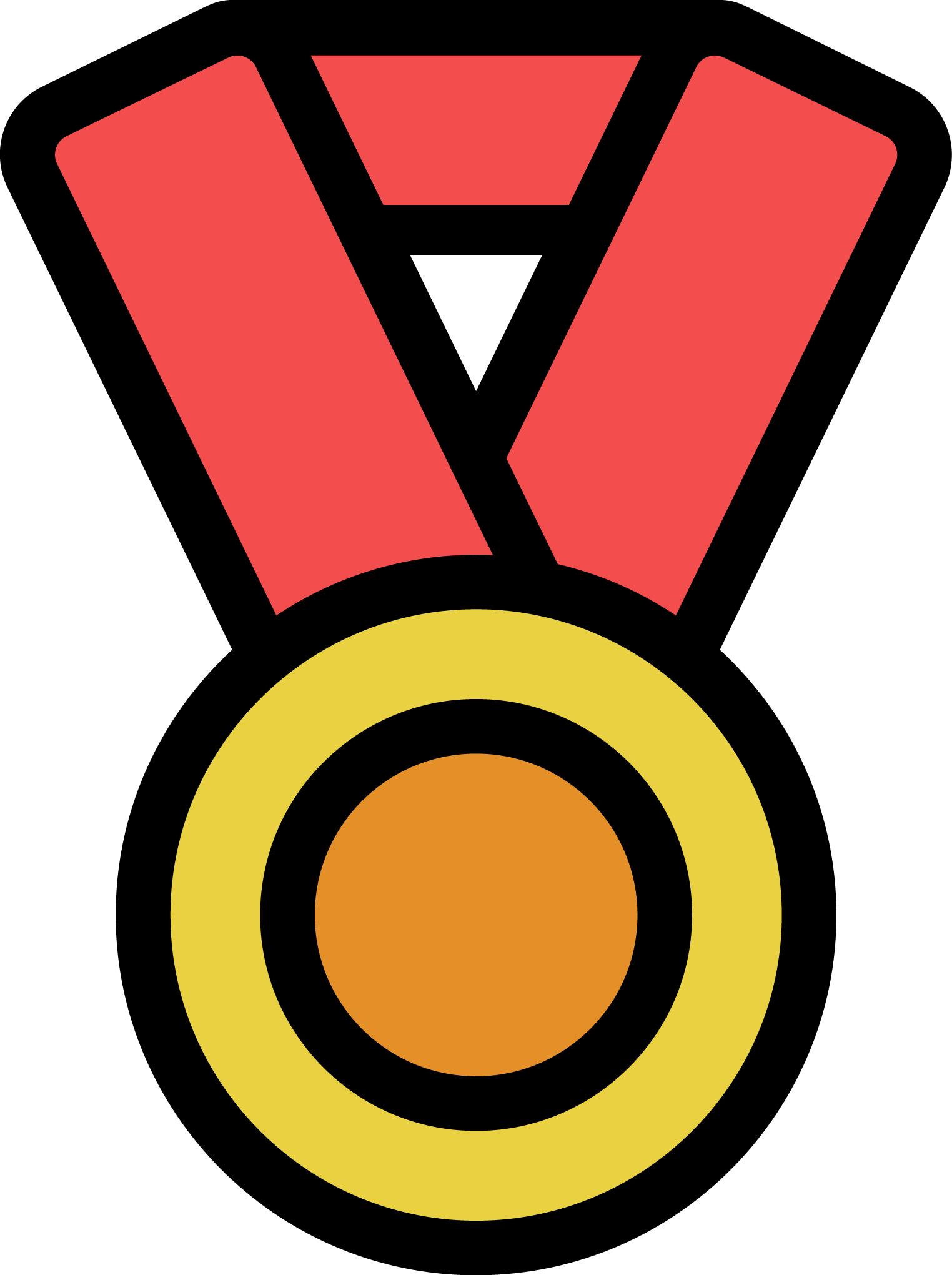 Medal Scalable Vector Graphics Icon - Cartoon Medal Vector (1524x2041)