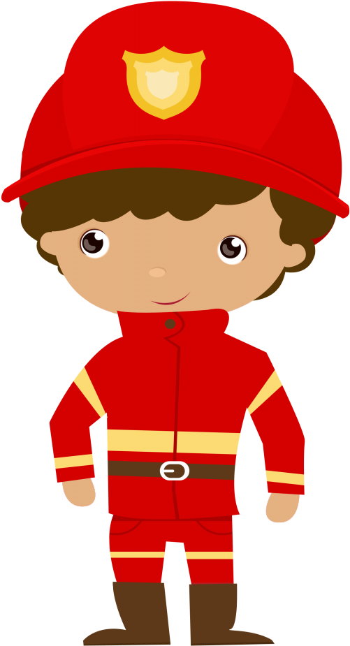 B *✿* De Bombero - Firefighter Png Clipart (670x1024)