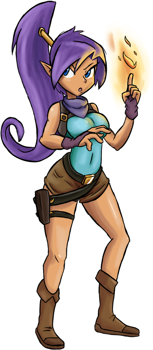 Shantae The Lamp Raider By Jamoart - Shantae (645x1237)