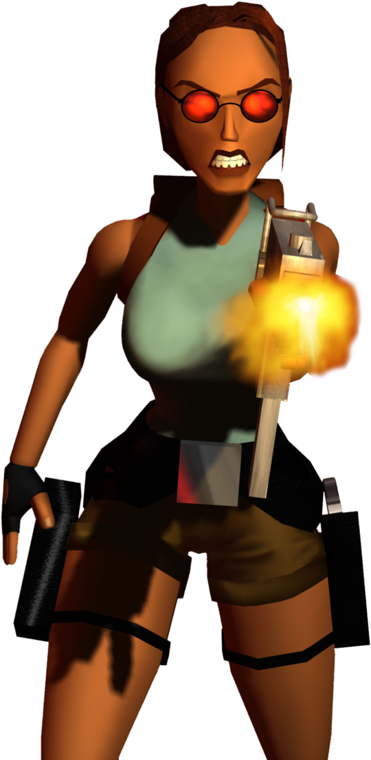 Lara Croft By Tanyacroft - Assault Rifle (702x1137)
