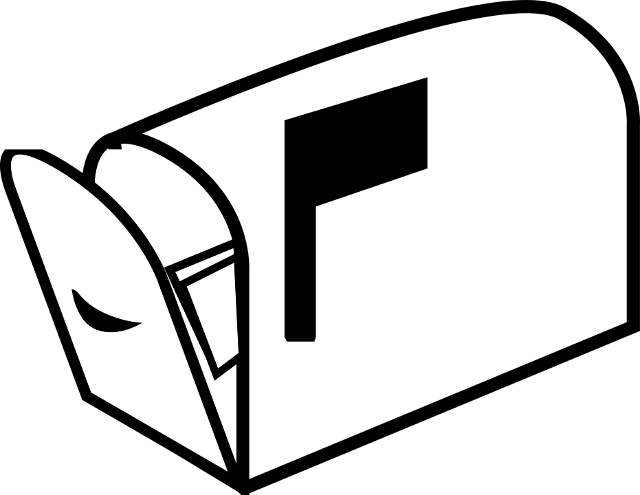 Contact Us - Mailbox Clipart Black And White (931x720)