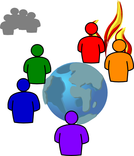 Flames Clip Art At Clker - Clip Art (510x595)