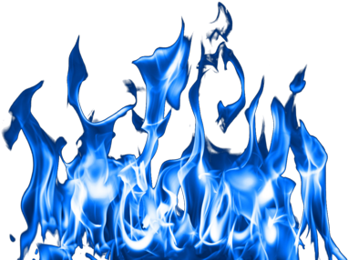 Flame Clipart Blue Fire - Blue Fire Transparent Png (400x361)