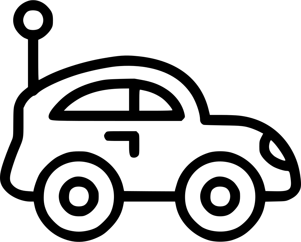 Toy Car Comments - Black And White Clipart Of Toys (980x788)