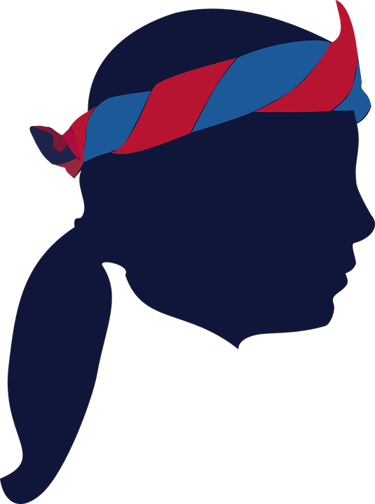 Scarf Cliparts 12, - Foulard Scout Bleu Et Rouge (952x1280)