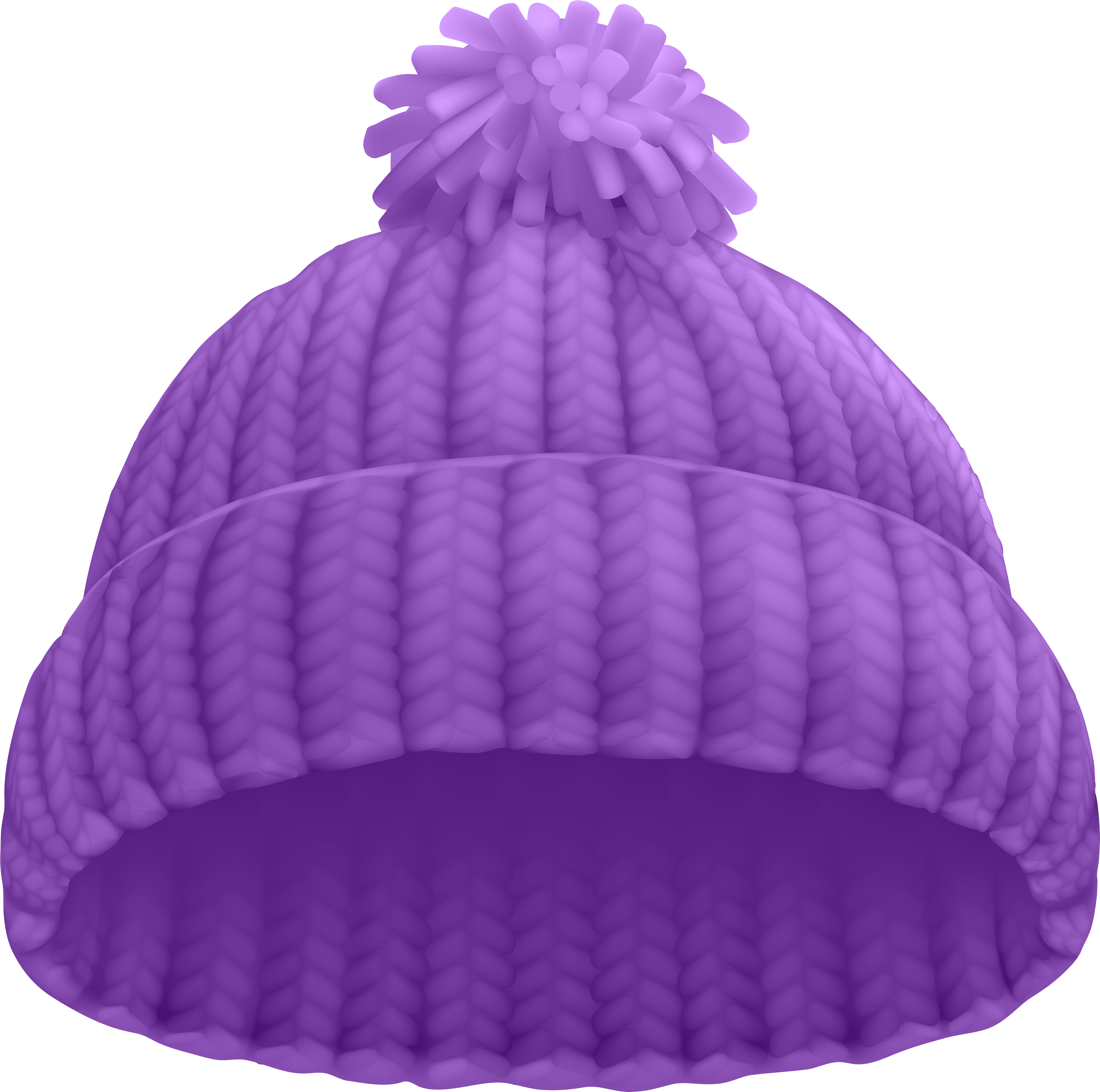 Scarf Clipart Purple Hat - Beanie Vector (6000x5956)