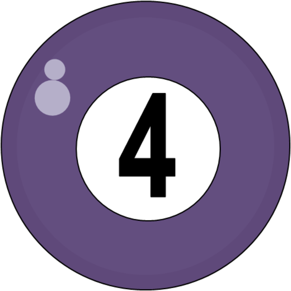 Pool Ball With Flames Clipart - Pool Ball Clip Art (600x600)