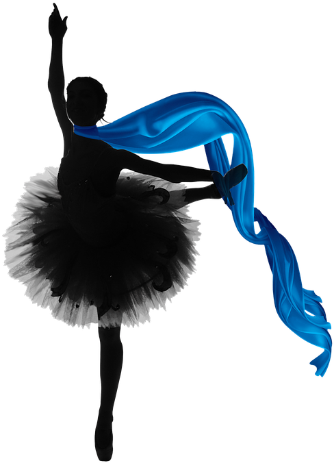 Ballet Steps Cliparts 11, Buy Clip Art - Black And White Ballerina (516x720)