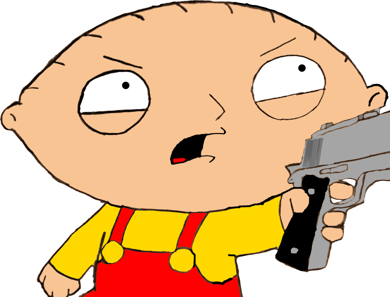Stewie Griffin With A Gun.