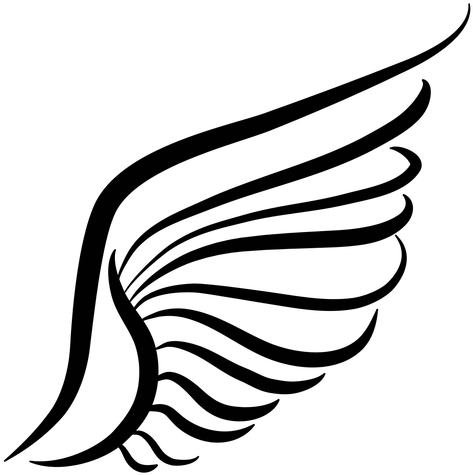Drawn Wings Transparent - Asa De Anjo Desenho Png (512x512)