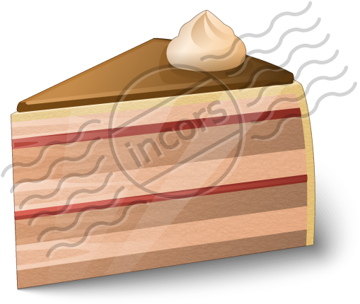 Cake Slice 16 Image - Chocolate Ice Cream (512x512)