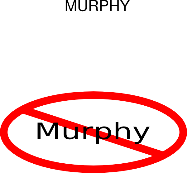 No Murphy Clip Art - Circle (600x555)