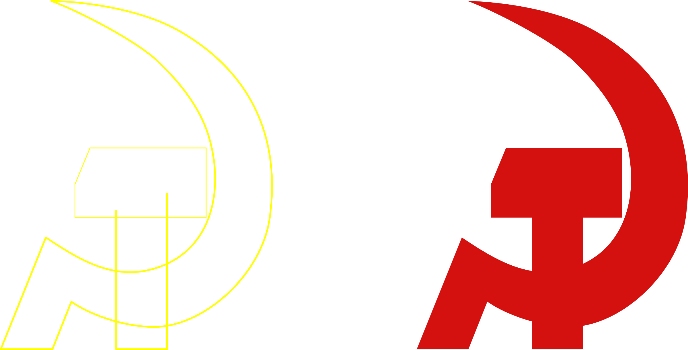 Big Image - Hammer And Sickle Transparent (2400x1220)