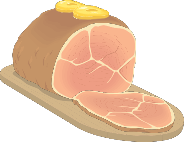 Free To Use & Public Domain Ham Clip Art - Ham Clip Art (600x463)