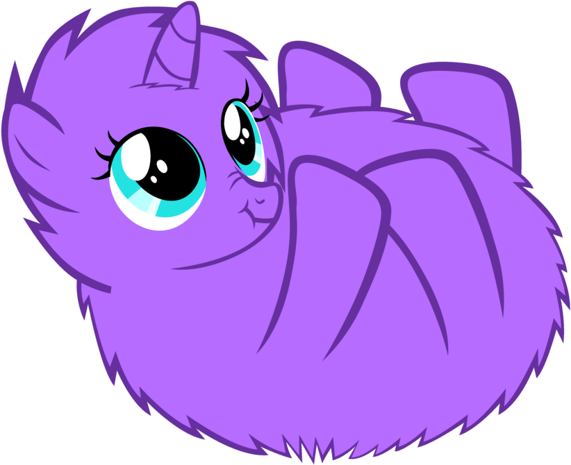 Hurples By Bronyboy - Purple Fluffy Unicorn (900x699)