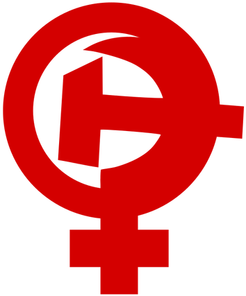 Feminism, Hammer And Sickle - Sosialismens Symbol (409x500)
