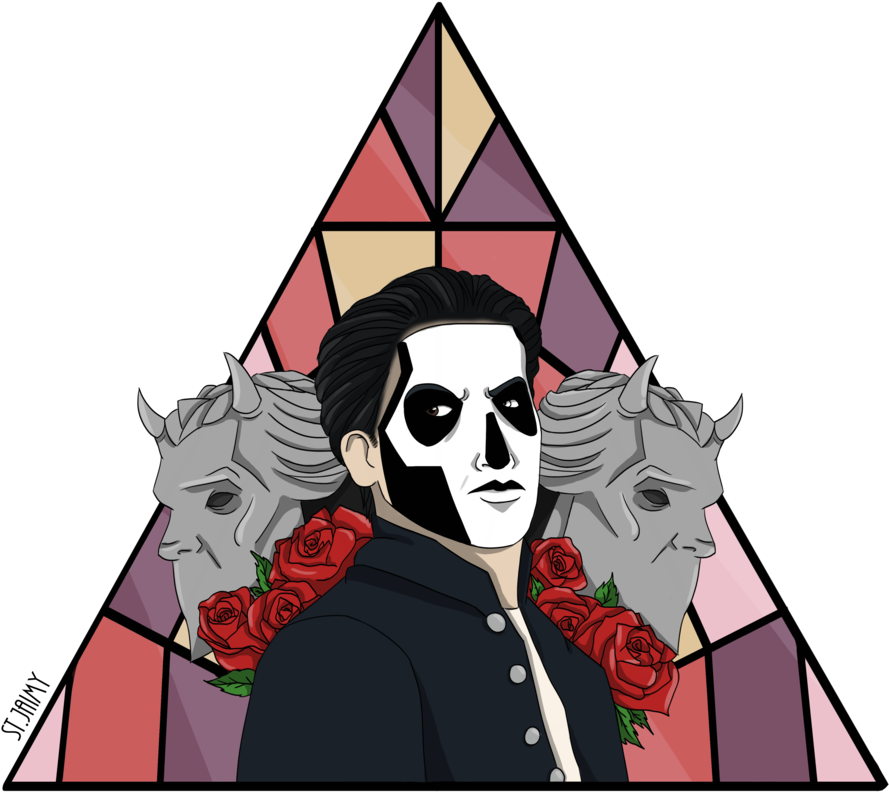 Simple Catoon Ish, No Background/ Simple Bg - Ghost (909x879)