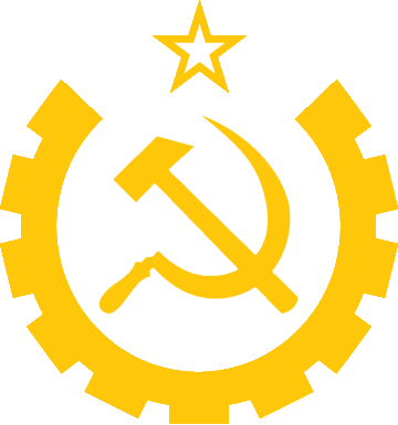 Gear Hammer Sickle By Columbiansfr - Communist Party Of Chile (360x385)