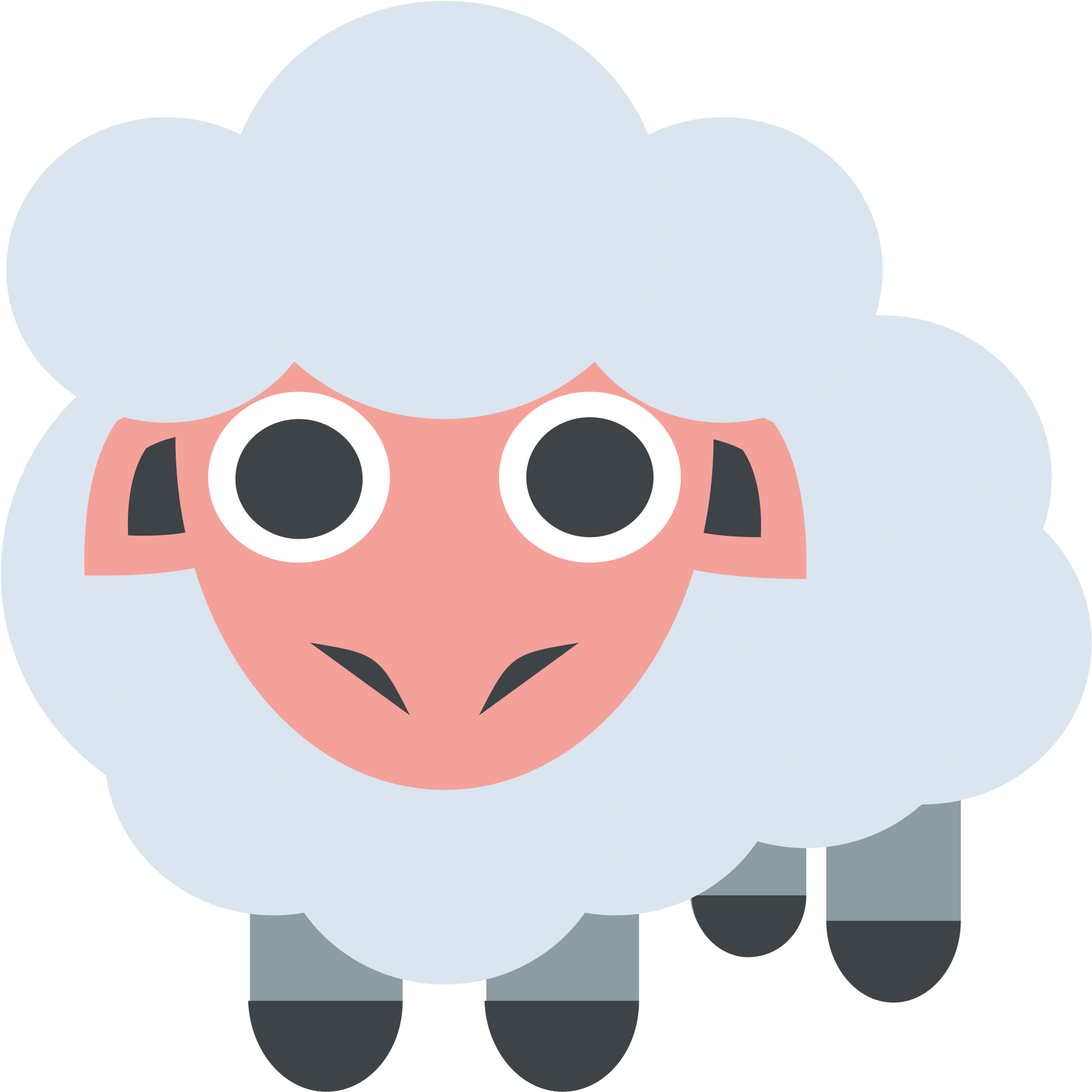Mall Animal Cliparts 23, Buy Clip Art - Sheep Emoji (2000x2000)