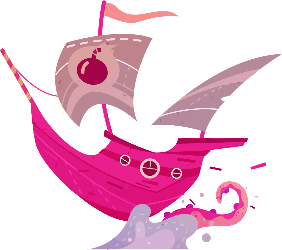 Vector Cartoon Boat - Vector Cartoon Boat (1500x1632)