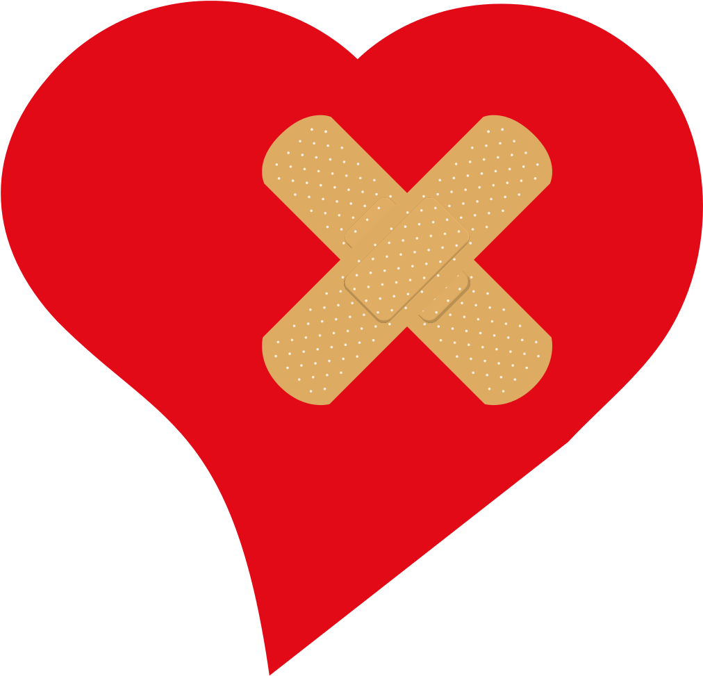 Images Of Bandages - Heart With Bandage Png (1063x1024)