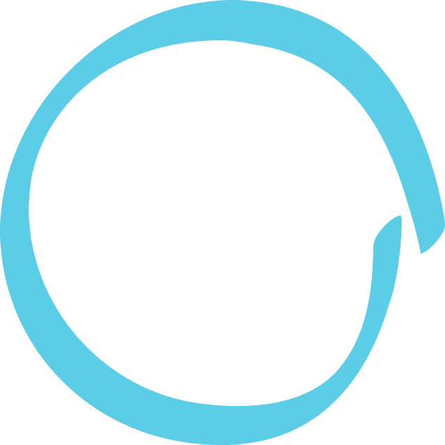 Circle With Blue Border (640x640)