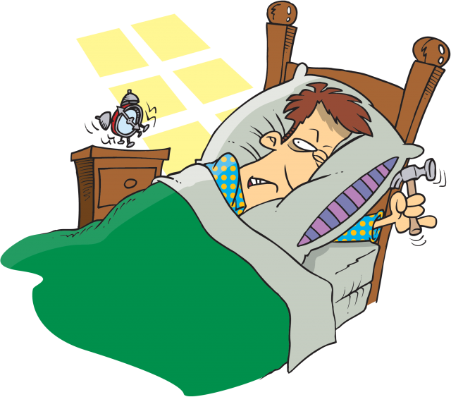 Clock In, Clock Out Record Breaking Time, Some People - Cartoon Alarm Clock Ringing (640x563)