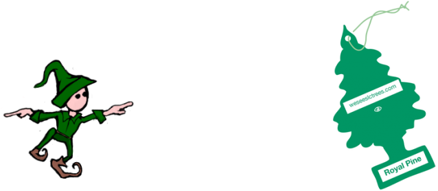 We See Slc Trees - Pine Tree Air Freshener (928x279)