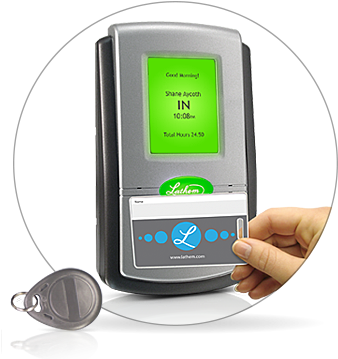 Clock In With A Simple Wave Of A Badge - Lathem Pc600 (360x360)