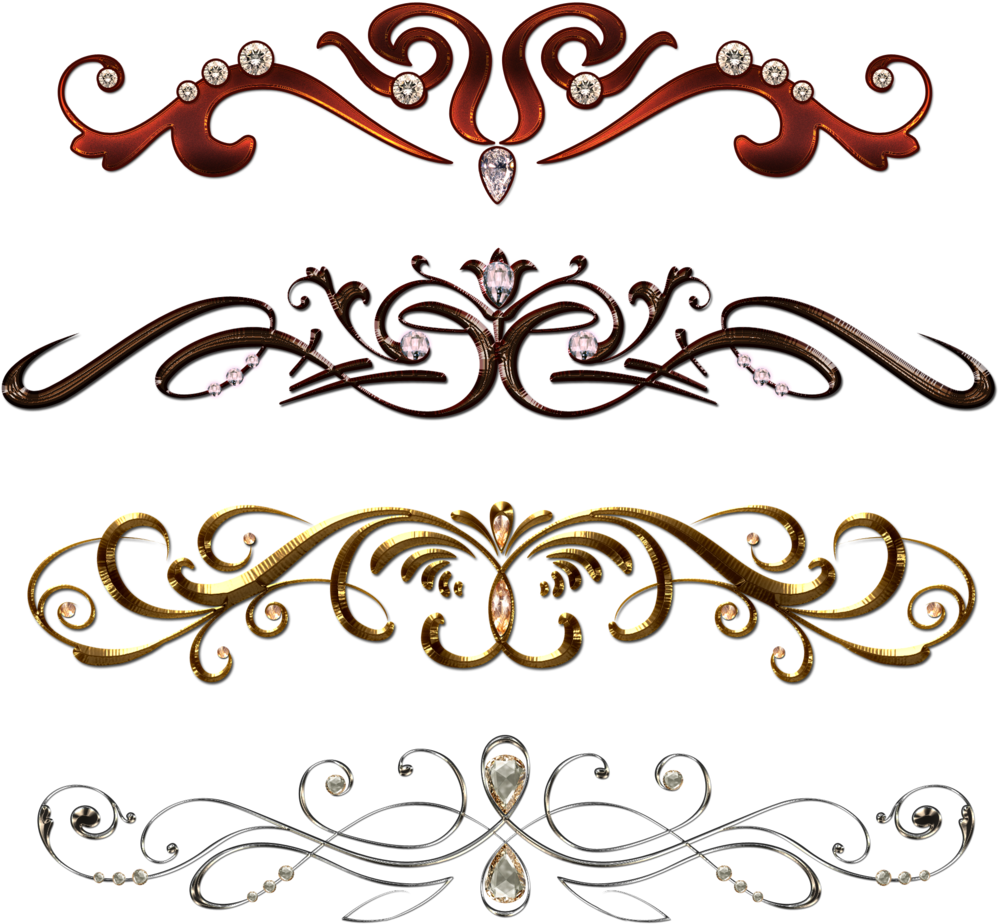 Clipart Borders Vintage Color - Vintage Border Pattern Png (1024x1024)