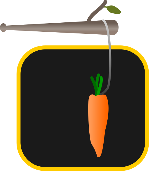 Carrot And Stick Image - چماق و هويج (512x588)