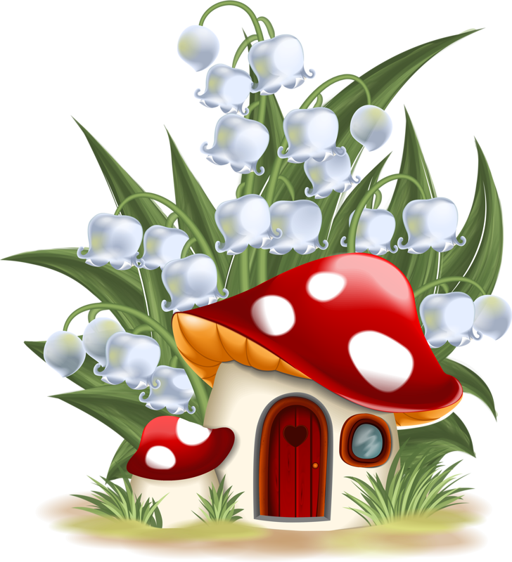 Gnome Clipart Small Mushroom - Fairy Garden Clipart (728x800)