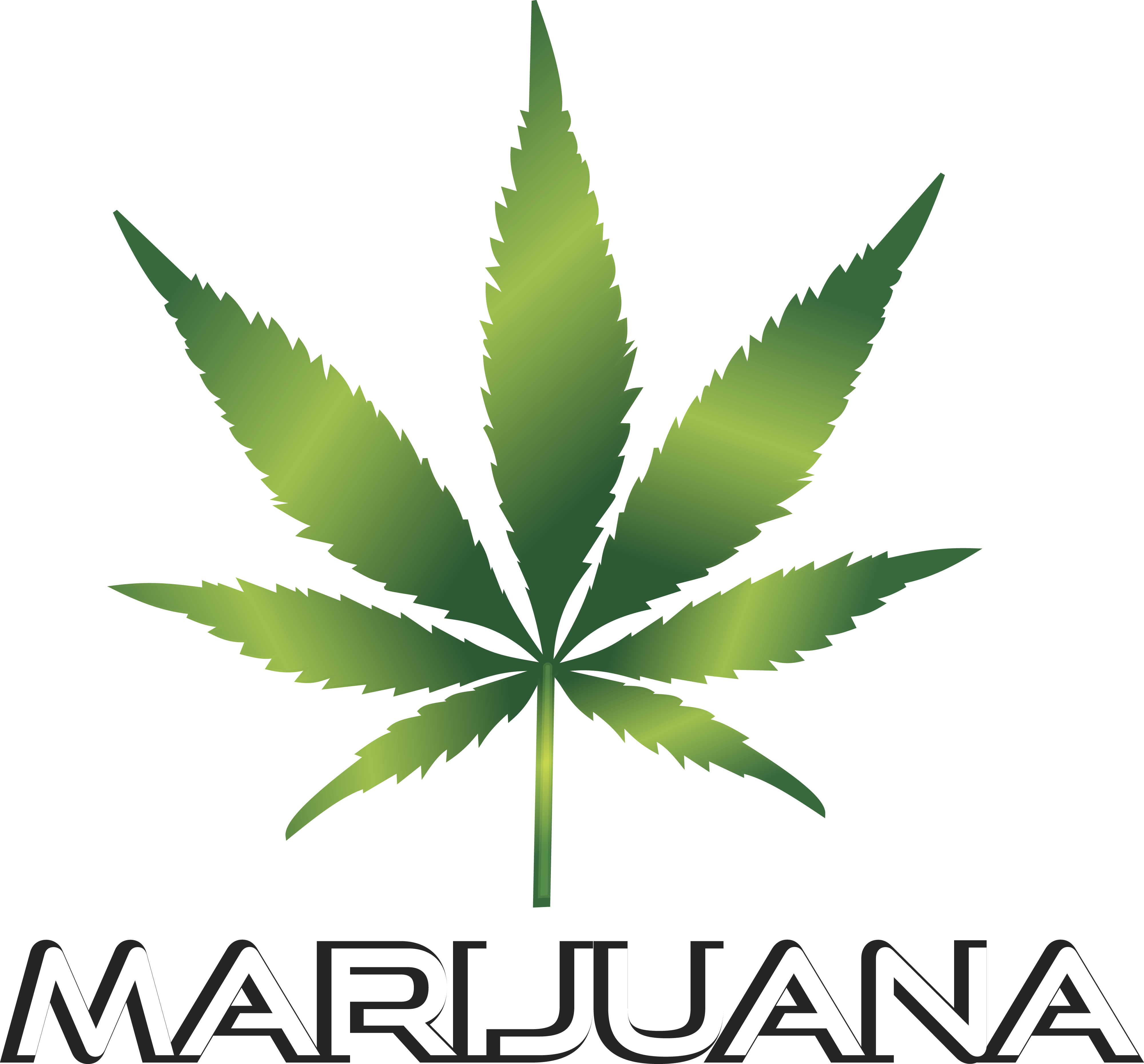 Free Clipart Of A Marijuana Leaf - Weed Clip Art (4000x3721)