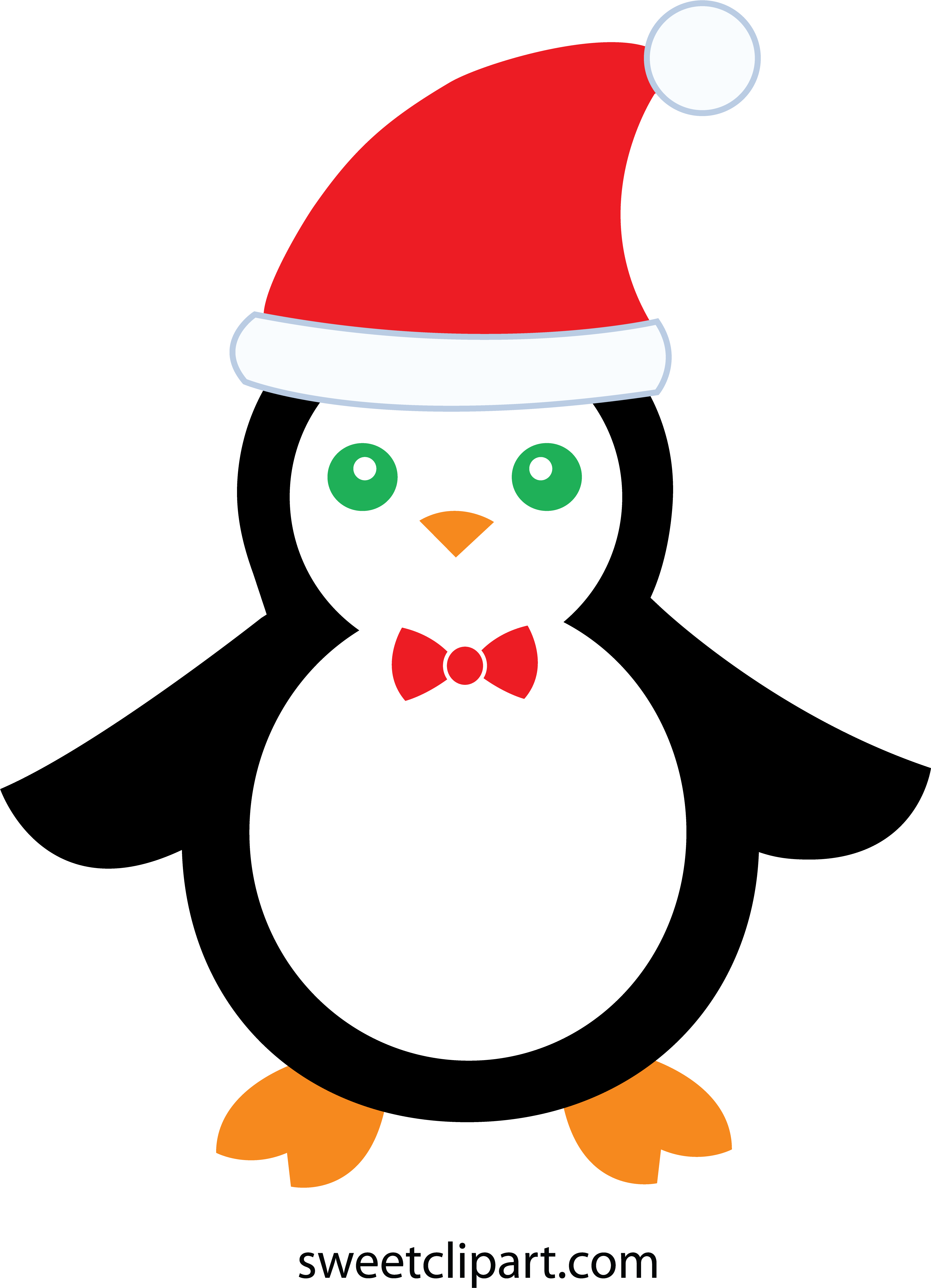Cute Christmas Penguin - Adã©lie Penguin (3923x5446)