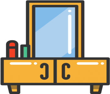 Post A Request Dressing Table - 化妝 台 卡通 素材 (400x300)