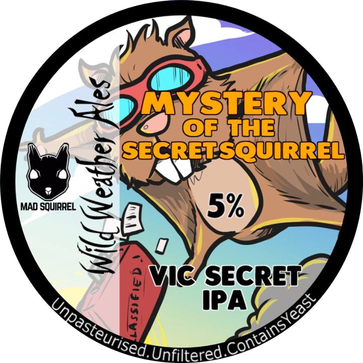 Mystery Of The Secret Squirrel, Pump Clip - Cat (720x720)