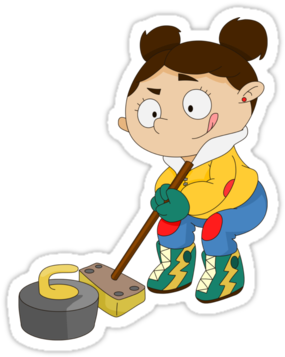 Curling By Alapapaju - Sticker (375x360)