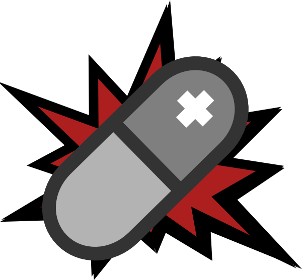 Pill Exploding Clip Art - Superhero Comic Book Background (600x557)