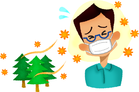 Man With Hay Fever - Hay Fever Clipart (453x300)