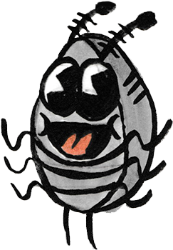 Sammy The Pillbug Stickers Lite Messages Sticker-3 - Cartoon (408x408)