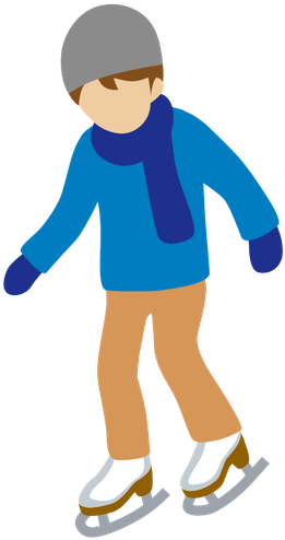 Boy Enjoying Ice Skating - Ice Skating (330x550)