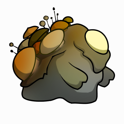 Giant Mushroom Cyclops That's Highly Resistant To Bullets - Cartoon (400x400)